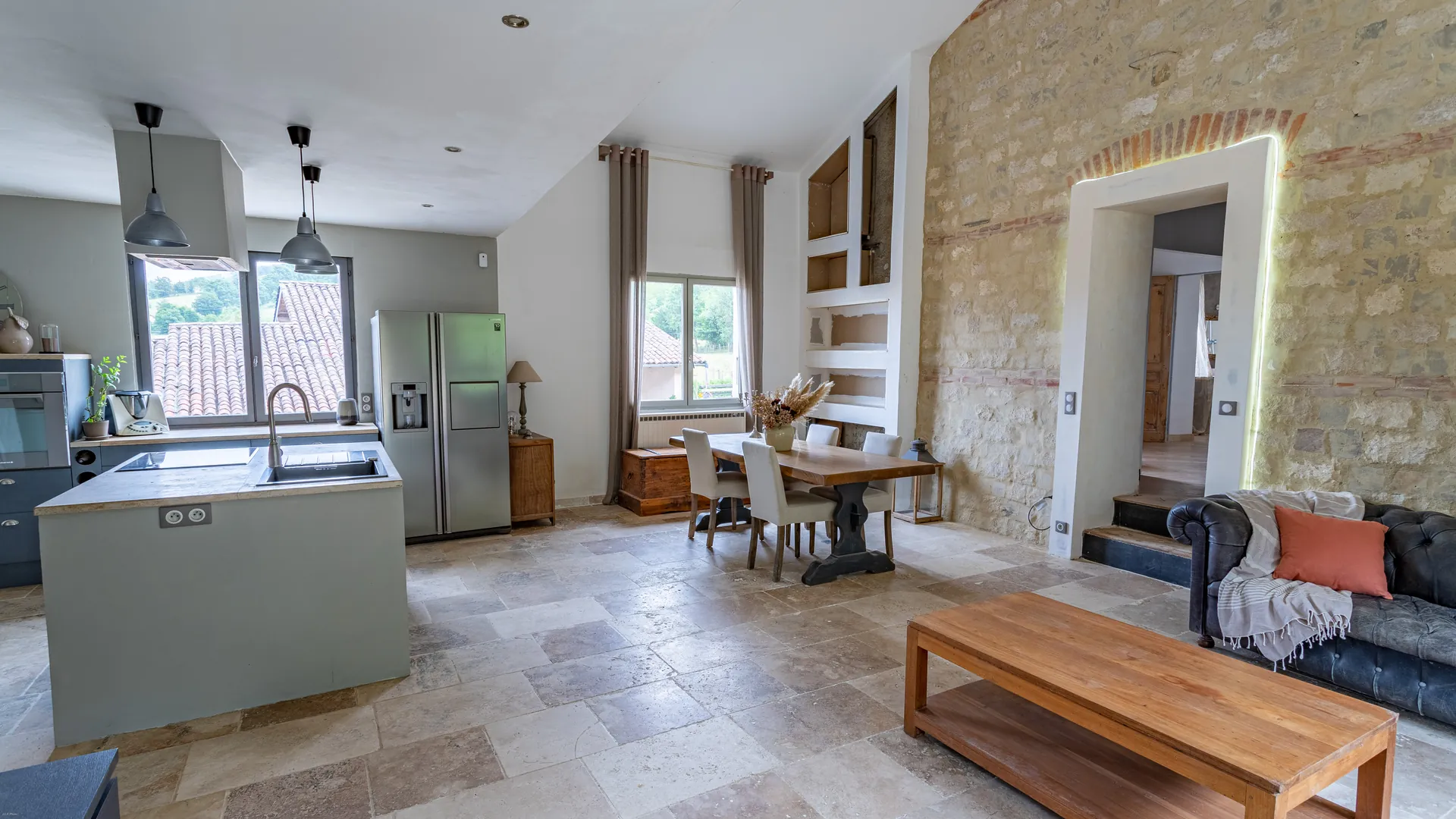 Chambre d'amis aménagée