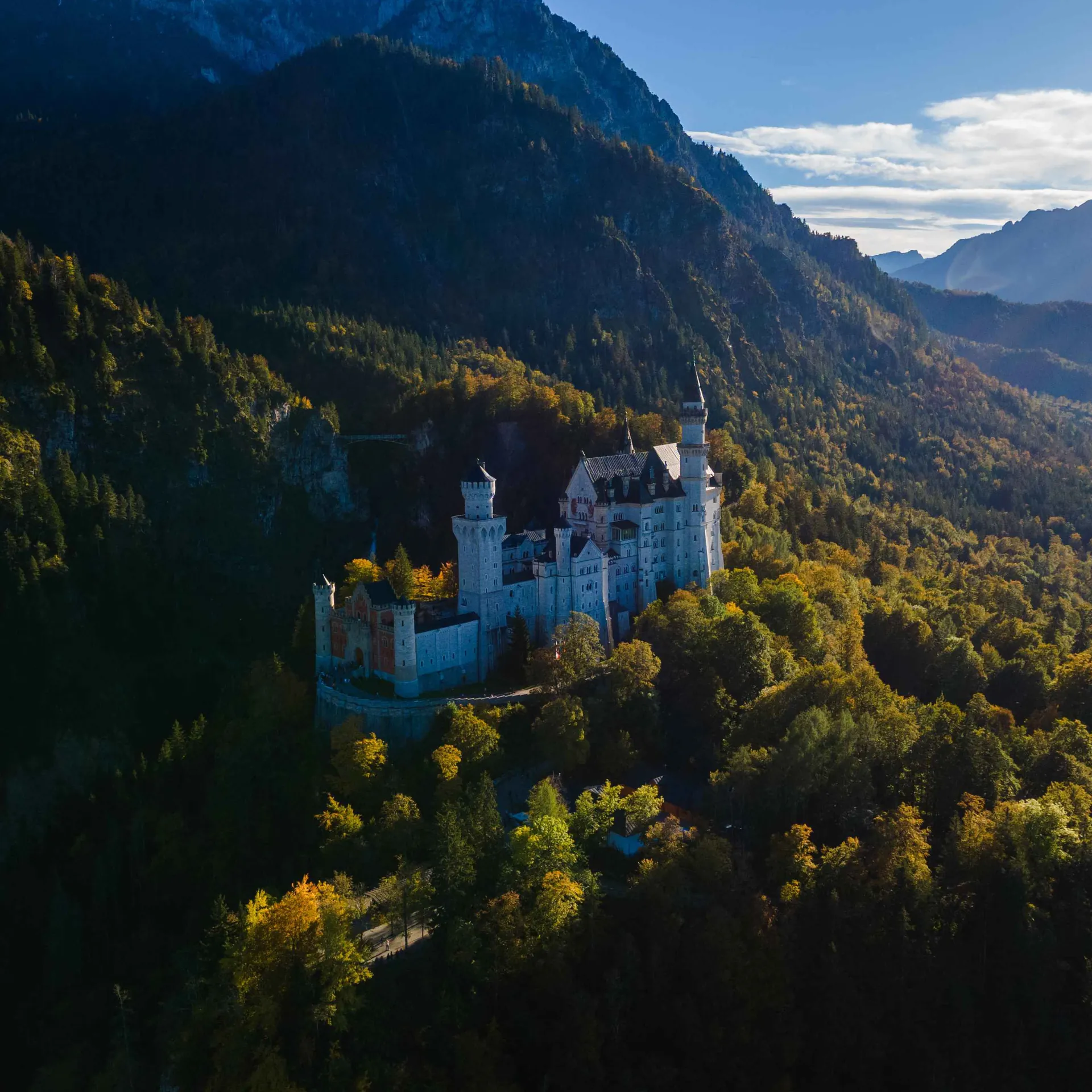 Drone stabilisé vue aérienne